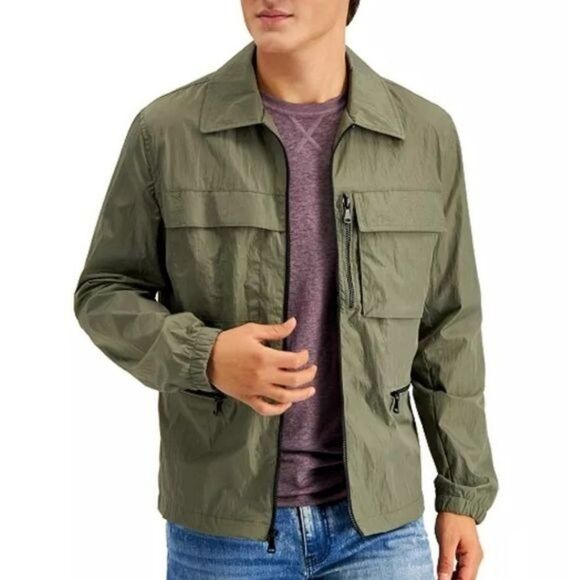 INC Concepts Walker Zip Front Collar Windbreaker Jacket Winter Men's Size XXL